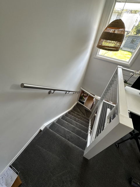 Custom Brushed Stainless Steel Handrail Kit (with End Caps)