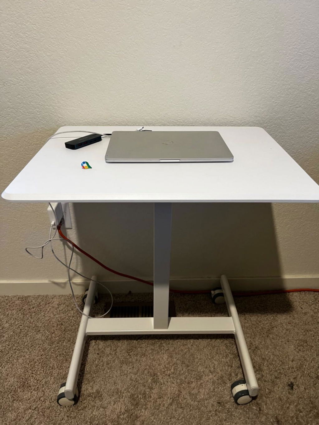 Altus Rolling Mobile Standing Desk Table Tilting Top Laptop Cart