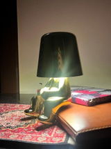 Luxury Gold Metal Desk Lamp – Sitting Character
