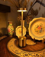Rechargeable LED Table Lamp 12-hr Battery  – Premium Metal Finish
