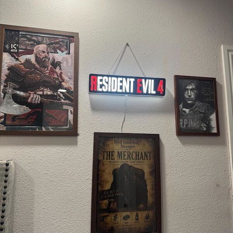 Resident Evil Umbrella Corp Horror LED Lightbox - Dimmable Horror Room Decor
