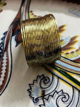Statement strand Cuff Brass Bracelet (Anti tarnish)