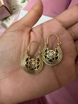 Lunar Bloom Earrings (Anti Tarnish)