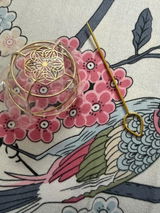 Floral Spiral Hair Bun Cage (Anti-Tarnish)