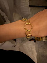Circle Link chain Handcrafted bracelet (Anti-Tarnish)