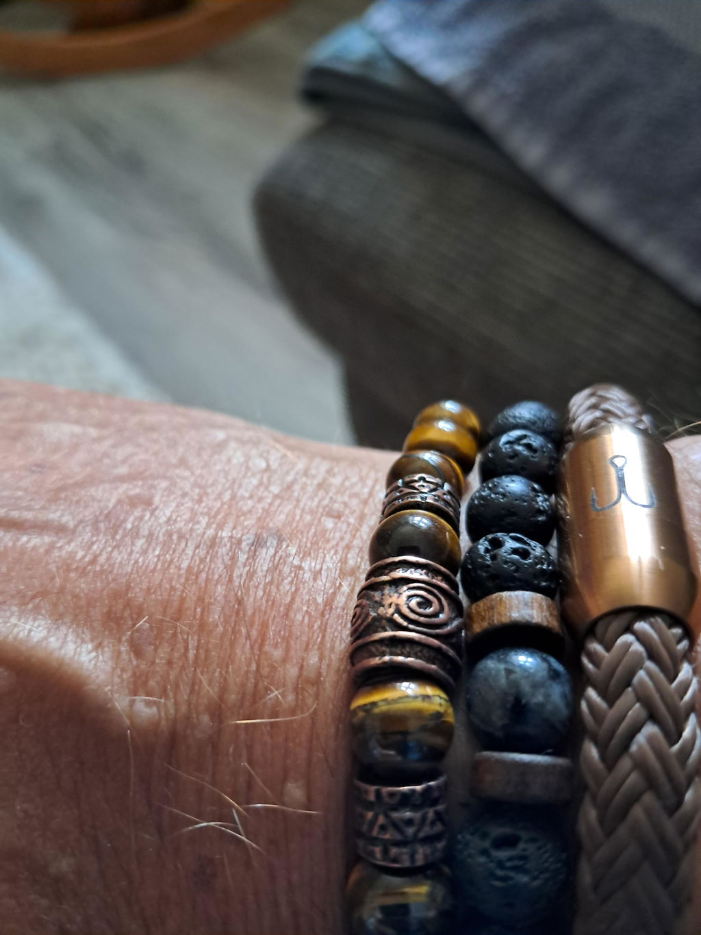 Nahle® 8mm Naturstein-Armband Tiger Wikinger