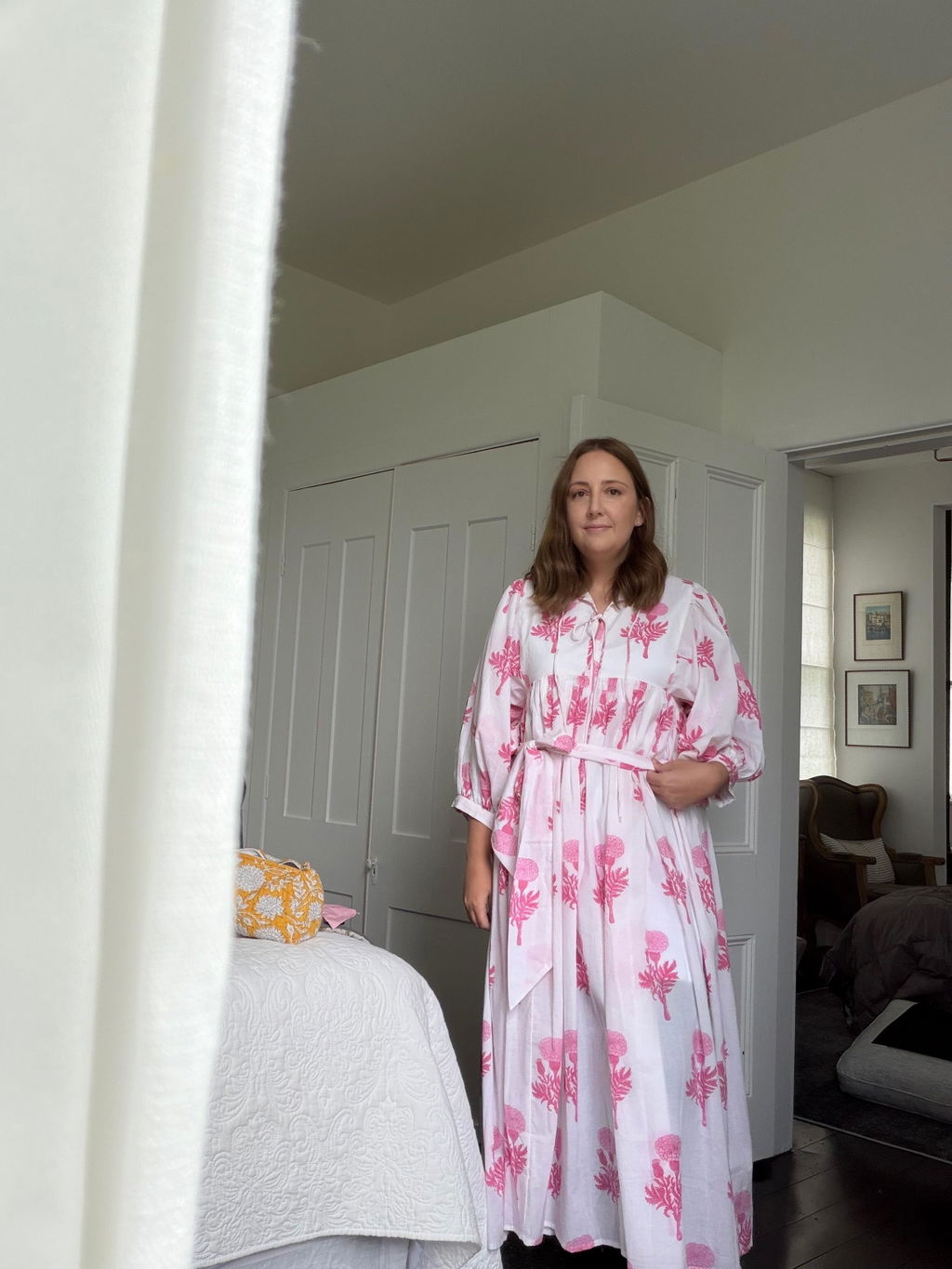 Frida Maxi Dress - Marigold Pink-Sale