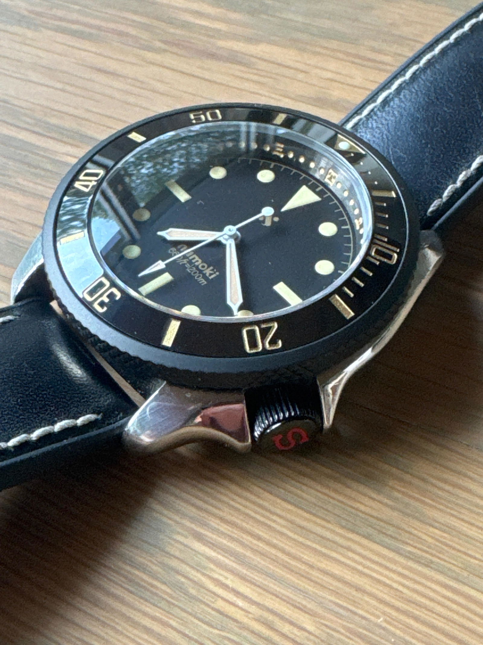 NMK313 - SKX/SRPD Flat Sapphire Crystal for Sloped Inserts