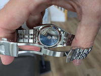 NMK952 36mm Engine Turned Bezel Dress Case Bundle: Steel Finish