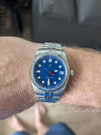 Watch Dial: The Great Wave Blue