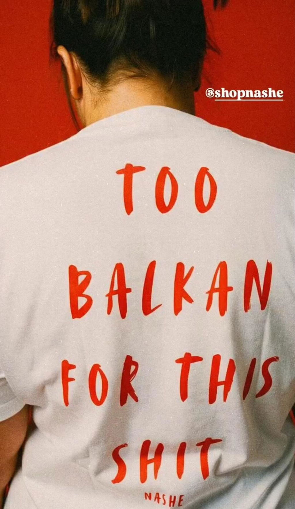 Unisex Organic Cotton T-Shirt - Too Balkan for this shit