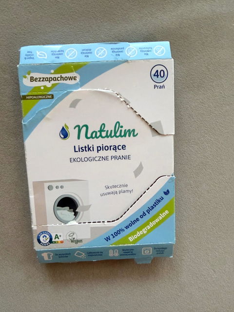 Eko listki do prania Natulim 40 prań