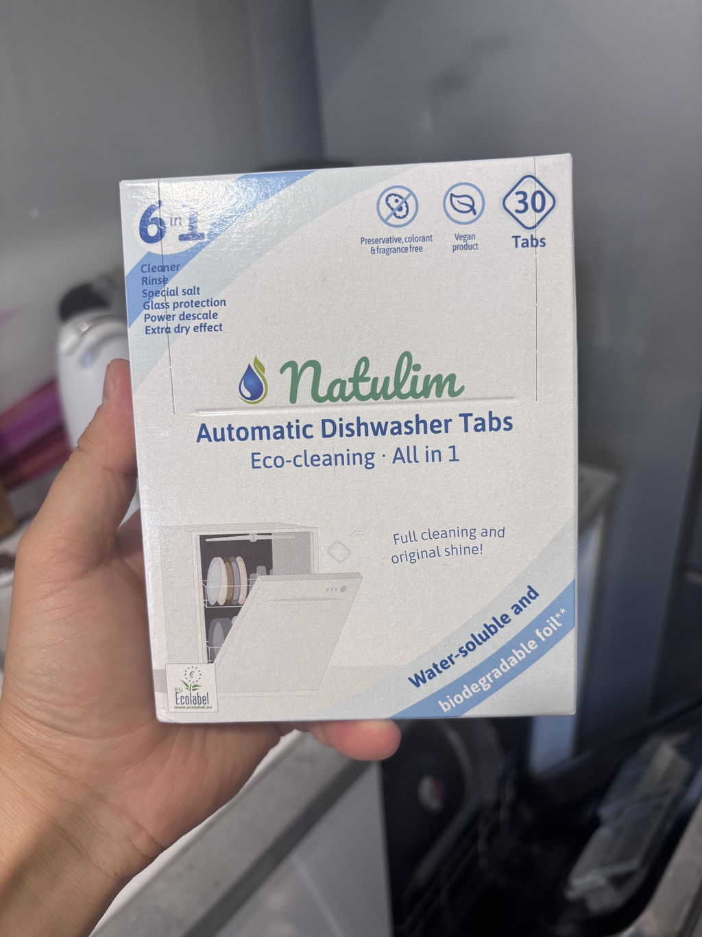 Detergent pentru Mașina de Spălat Vase 6 în 1 - 60 Spălări