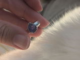 Tanzanite Teardrop Faceted Ring Size 8 PRGJ1022