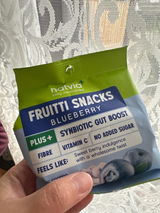 Natvia Fruitti Snacks Blueberry 80g