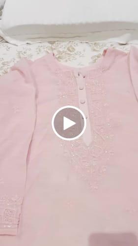 Aanika Women's Lakhnavi Handcrafted Mul Chanderi  Chikankari Top - HONC0329095
