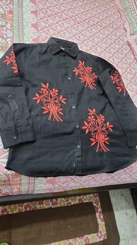 Vaani Women's Lucknowi Handcrafted Slub Cotton Chikankari Top - HONC0299204