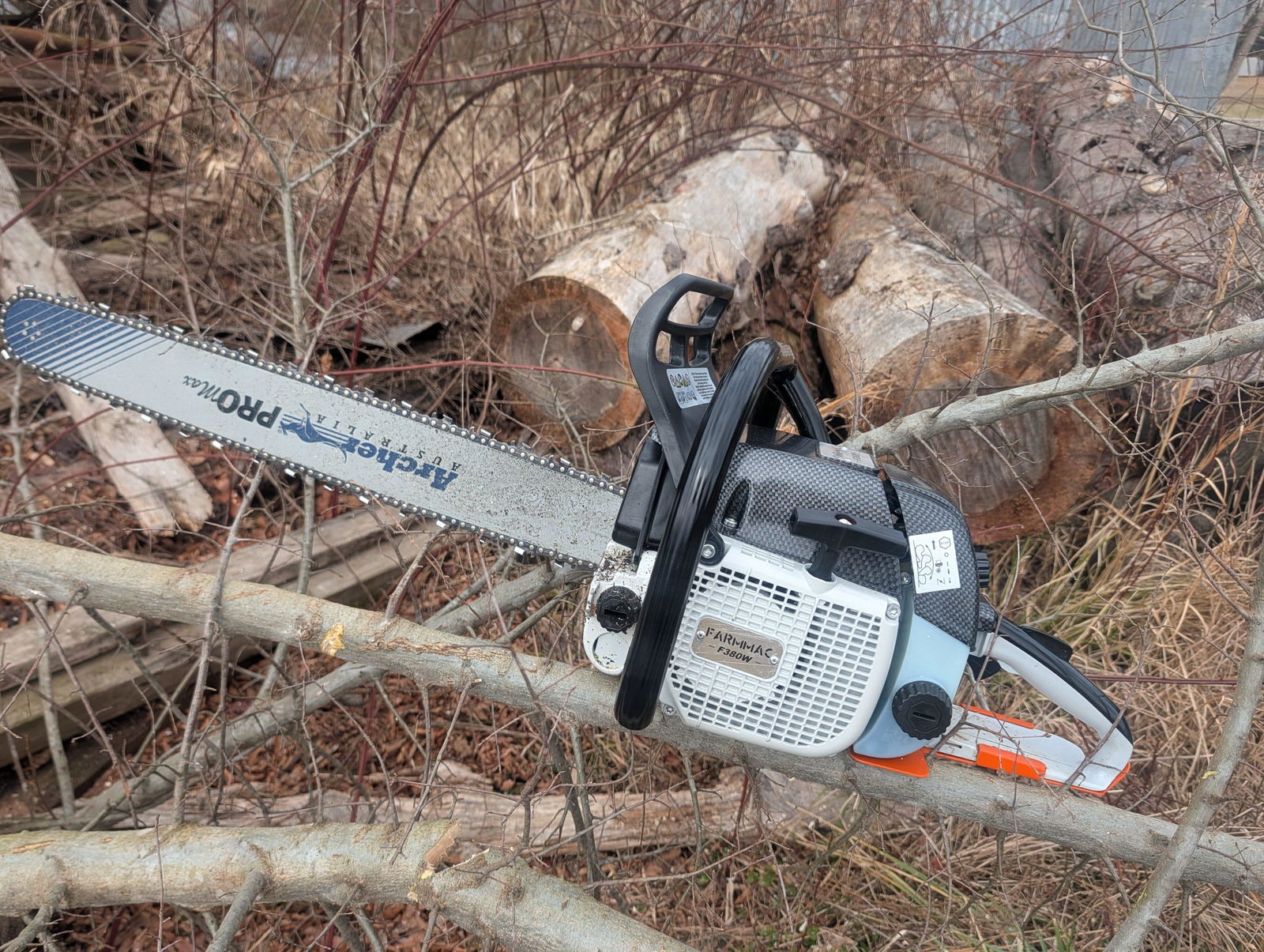 FARMMAC F380W 72cc Gas Chainsaw for Professional Logging