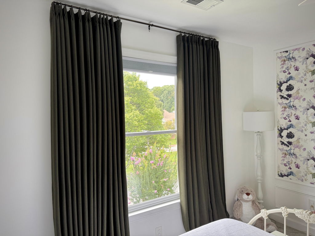 Sienna Heavyweight Linen Pinch Pleat Room Darkening Ready Made Curtains - Pair