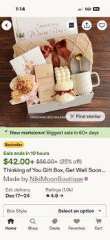 Etsy customer review photo