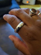Bold and Beautiful: Artist-Created Fat Moon Ring with Smooth, Comfortable Design