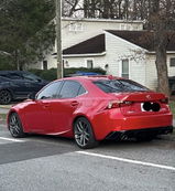 NINTE Rear Bumper Diffuser Lip fit for 2014-2016 Lexus IS250 IS350 Painted Gloss Black Shark Fin One Piece Sport Style Without Logo