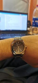 Niovani Millionaire (Sparkling Silver & Blue) - Men's Watch - 1 Year Warranty - Water Resistance