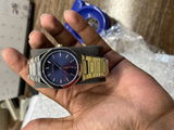 Niovani Millionaire (Sparkling Silver & Blue) - Men's Watch - 1 Year Warranty - Water Resistance