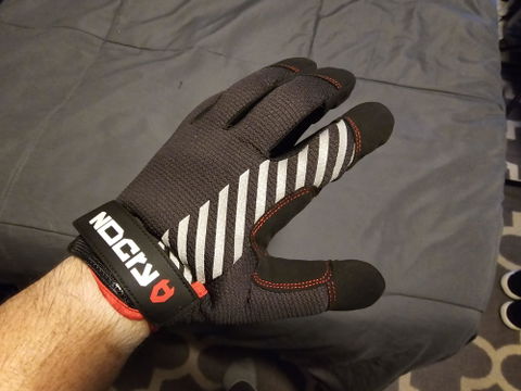 Customer photo from a review of ToughFit+ Lightweight Utility Work Gloves
