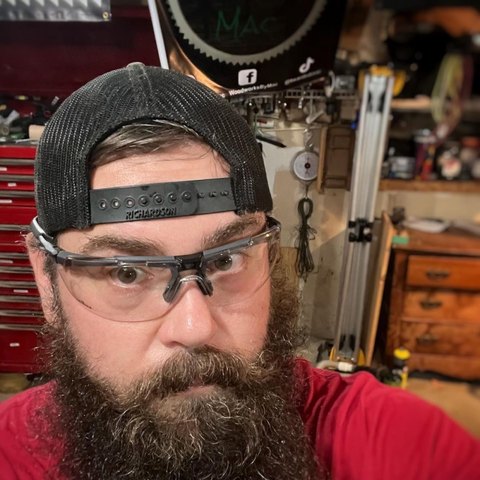 Customer photo from a review of EyeArmor Pro Yellow Tinted Safety Glasses