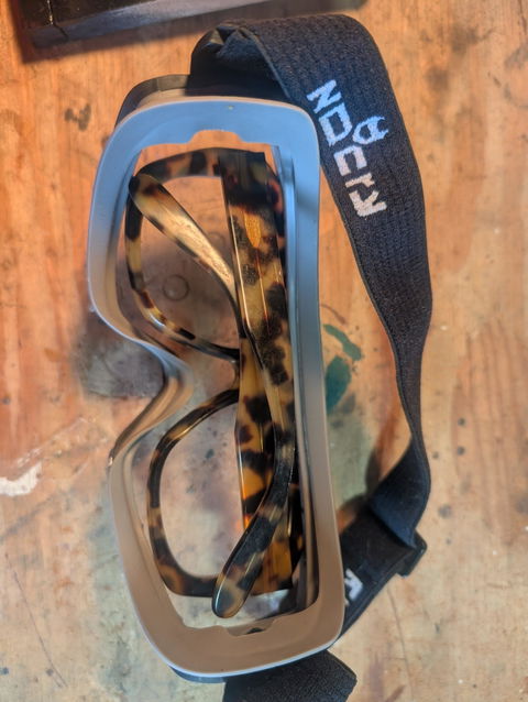 Customer photo from a review of UltraShield Pro Anti-Fog Safety Goggles