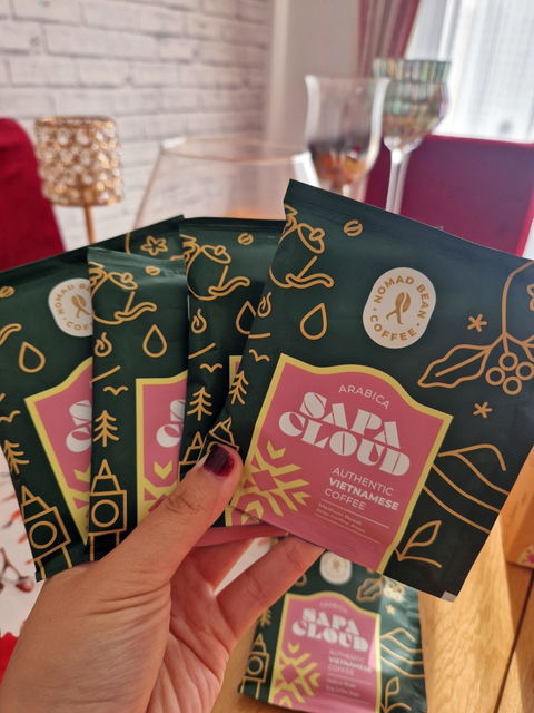 Vietnamese Arabica Drip Coffee Bags – Medium Roast Pour-Over Sachets, 7 Pack | Sapa Cloud by Nomad Bean Coffee