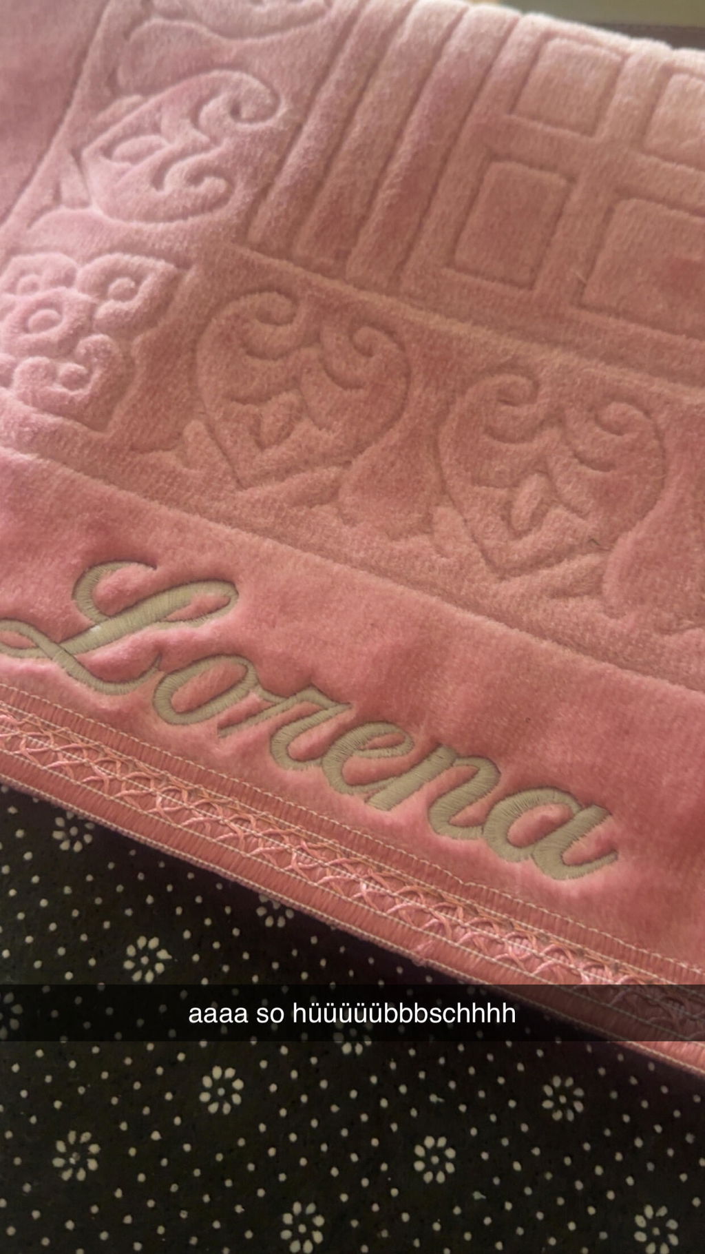 Gebetsteppich mit Namen - Pink