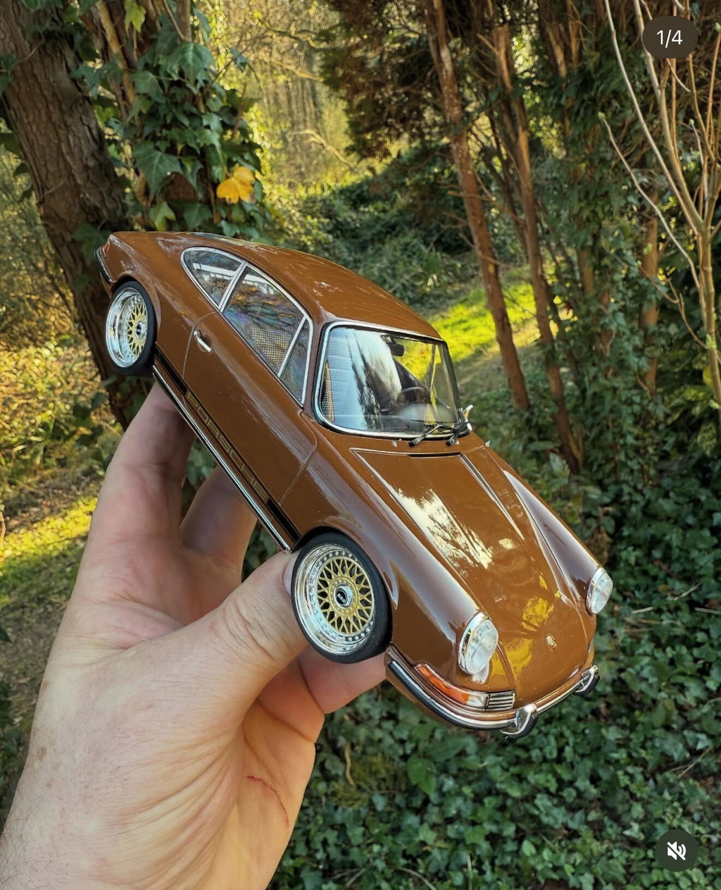Porsche 911 T 1969 Sepia Brown 1:18 - 400pcs – Norev