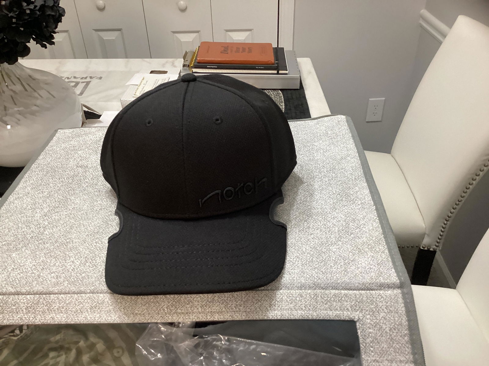 Black Fitted Baseball Cap for Glasses & Sunglasses | Notch