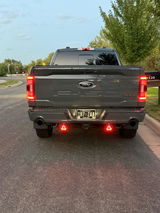 HALO SE Series 3-inch LED Pod Lights with Red and White DRL