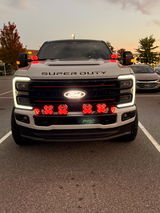 HALO SE Series 4.5-inch LED Pod Lights with Red and White DRL