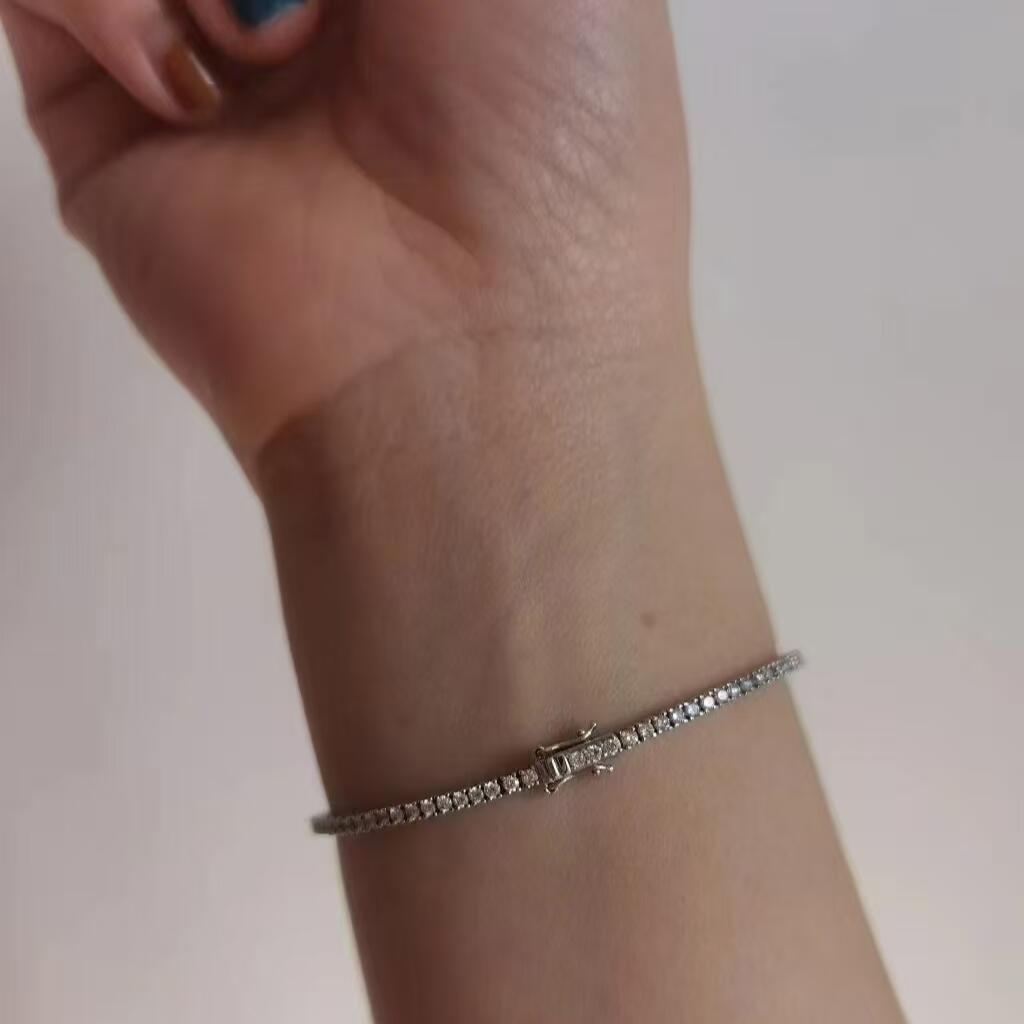 Lab Diamond Tennis Bracelet In 925 Silver(2.2 Ct. Tw.)