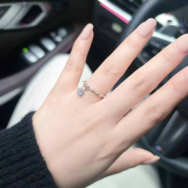 Marquise Lab Diamond Stacking Ring (0.36 Ct. Tw.)