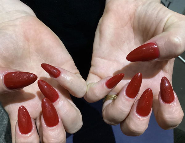 Nail set by Danielle, NSI Soft Gel (Gel X) student