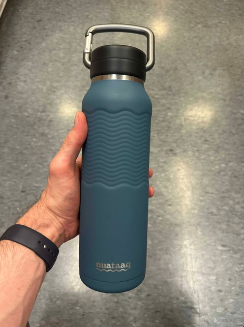 34 oz / 1 L Carabiner Water Bottle with Clip Cap