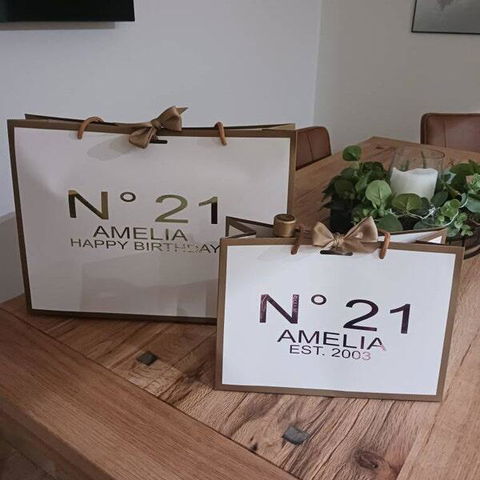 Personalised Luxury Birthday Gift Bag – Custom Age, Name or Occasion