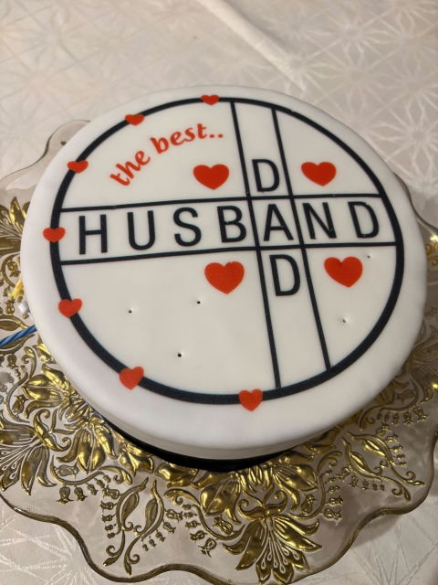 Husband Yazılı Pasta