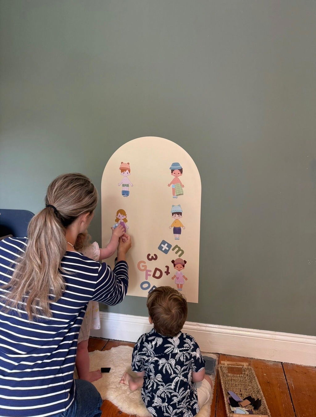 Removable Magnetic Arch Chalk Board Wall Sticker
