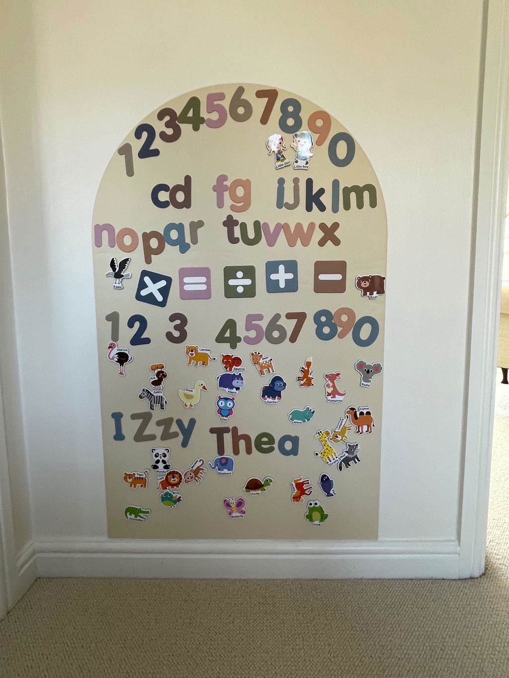 Removable Magnetic Arch Chalk Board Wall Sticker