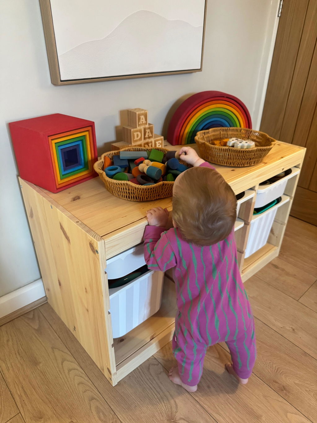Striped Stickers For Ikea Trofast Drawers