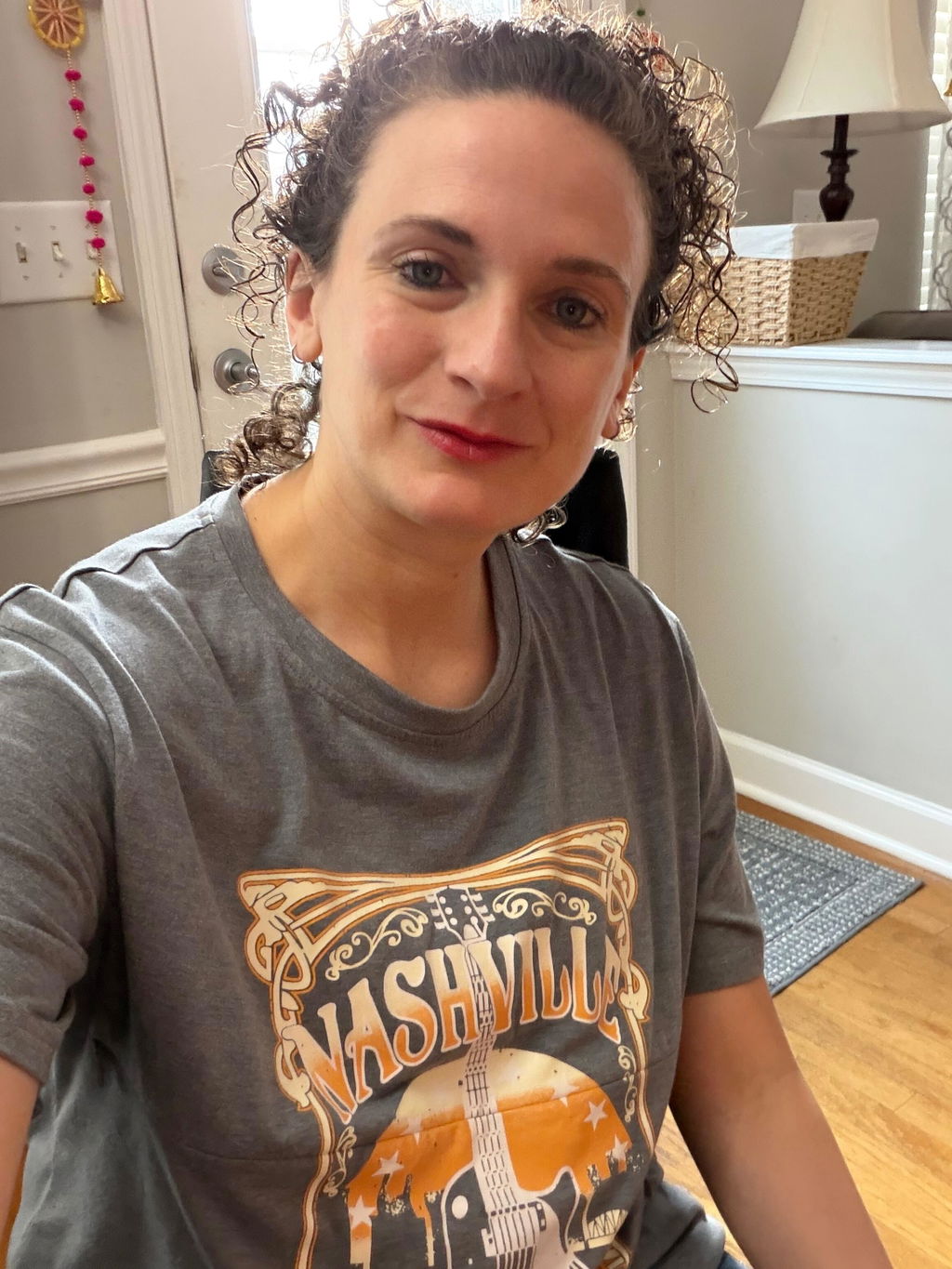 FINAL SALE "Nashville" Nursing Graphic T-Shirt- Gray