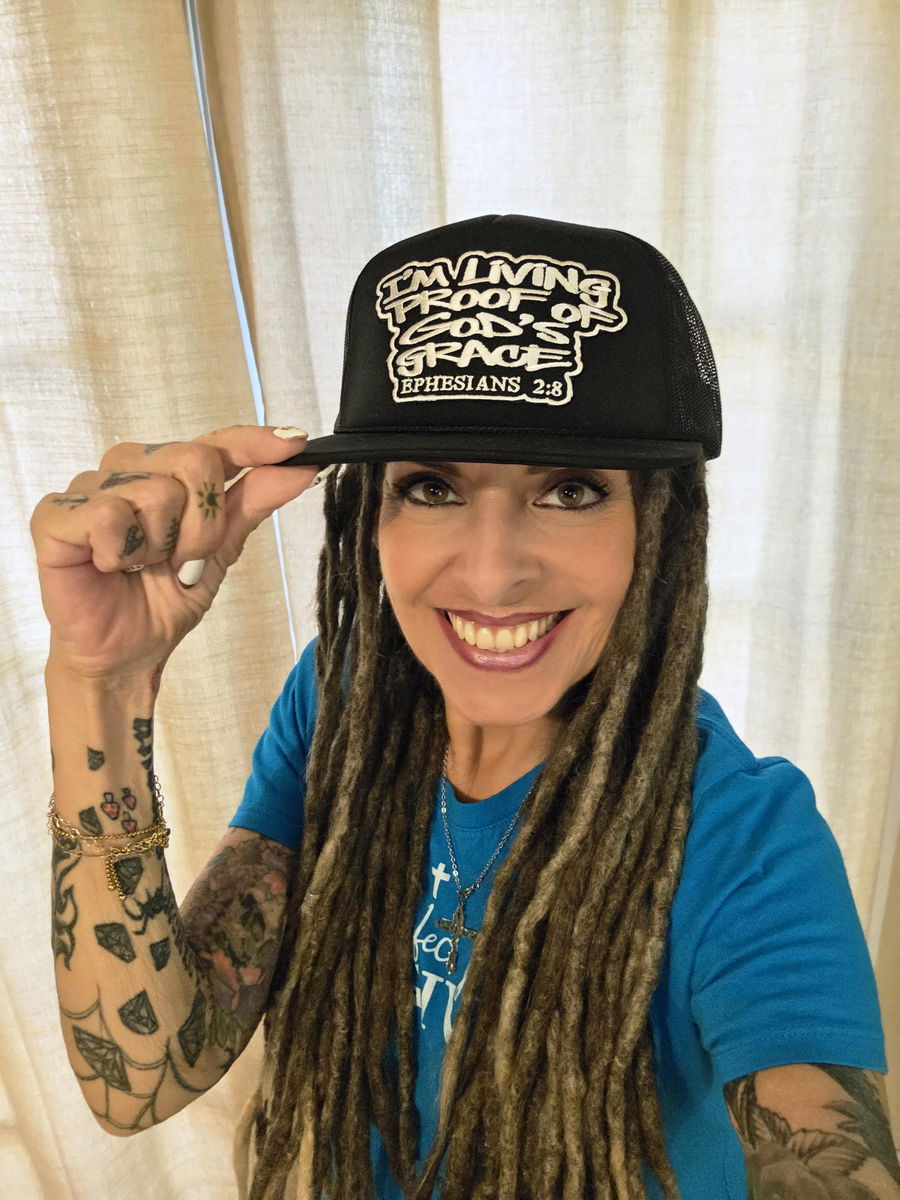 Photo shared by a Living Proof Trucker Hat Ephesians 2:8 Collection customer