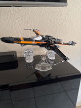 Display stand 3D-ENGV angled for Lego 75336 - Inquisitor Transport Scythe + minifigures slots (A1075)