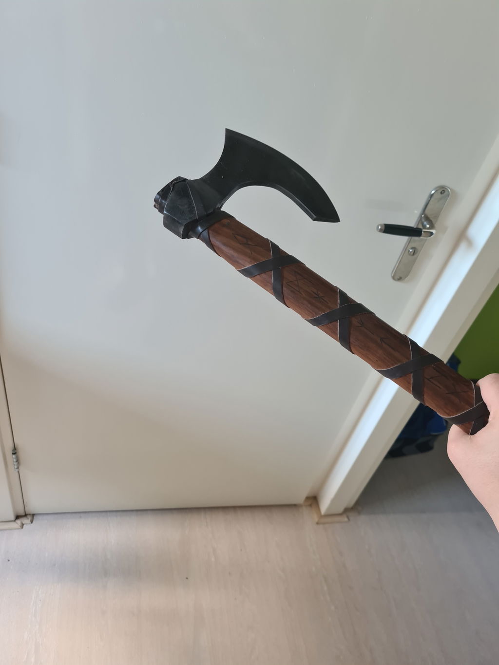 Viking Axe with Engraved Runes